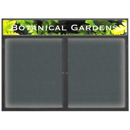 United Visual Products Open Faced Traditional Rounded Corkboard UV641ARC-WHITE-BLACK